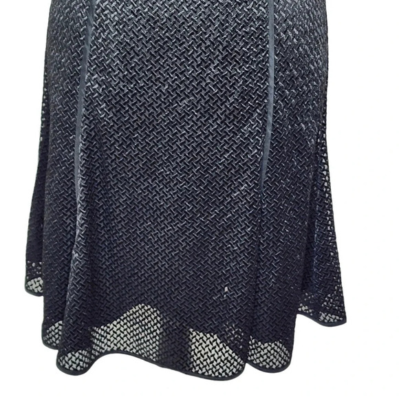 Banana Republic Monogram Womens Ribbed Mesh Knee Length Dress Size 6 Black New - Picture 9 of 12